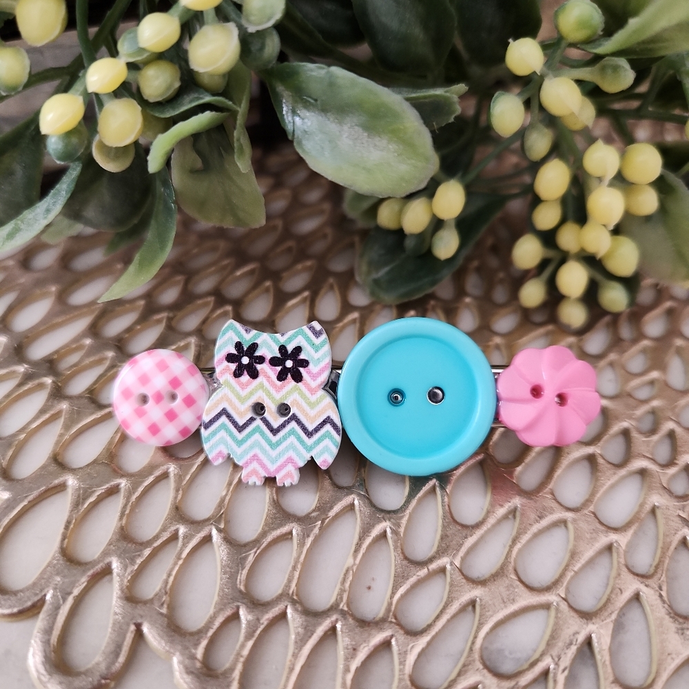 🦉Chevron Owl Hairclip🦉